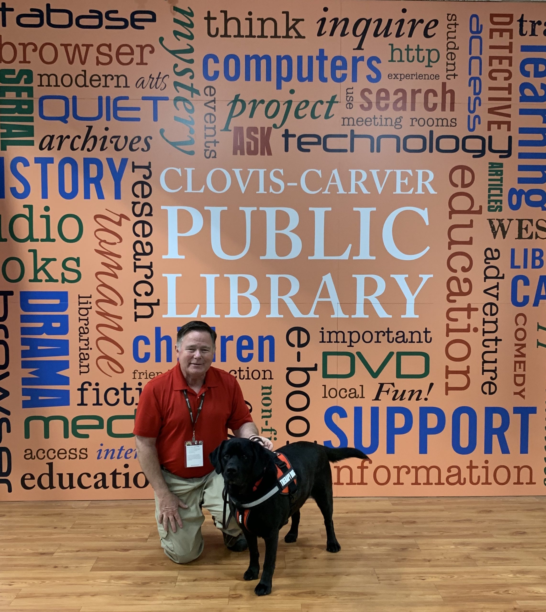 Gunther and Dave at the Clovis Carver Public Library