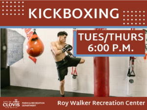 Kick Boxing Tuesdays & Thursdays at 6:00 P.M.